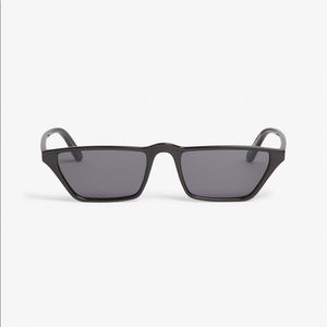 BLACK MONKI NARROW SUNGLASSES